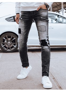 Spodnie męskie jeansowe szare Dstreet UX4293 ze sklepu DSTREET.PL w kategorii Jeansy męskie - zdjęcie 171485672