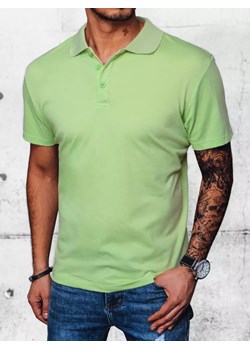 Koszulka polo męska zielona Dstreet PX0554 ze sklepu DSTREET.PL w kategorii T-shirty męskie - zdjęcie 171485684