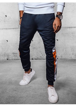 Spodnie męskie dresowe joggery granatowe Dstreet UX4111 ze sklepu DSTREET.PL w kategorii Spodnie męskie - zdjęcie 171485803