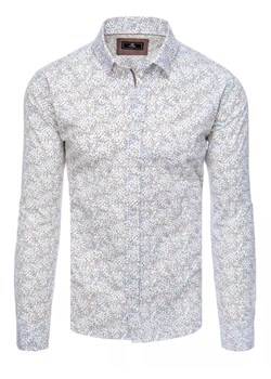 Koszula męska biała Dstreet DX2417 ze sklepu DSTREET.PL w kategorii Koszule męskie - zdjęcie 171486084