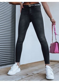 Spodnie damskie jeansowe ADEL czarne Dstreet UY1265 ze sklepu DSTREET.PL w kategorii Jeansy damskie - zdjęcie 171486174