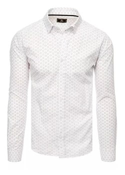 Koszula męska biała Dstreet DX2437 ze sklepu DSTREET.PL w kategorii Koszule męskie - zdjęcie 171486290