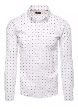 Koszula męska biała Dstreet DX2458 ze sklepu DSTREET.PL w kategorii Koszule męskie - zdjęcie 171486504