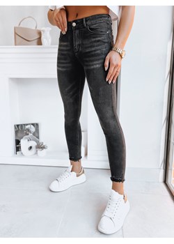 Spodnie damskie jeansowe PINES czarne Dstreet UY1734 ze sklepu DSTREET.PL w kategorii Jeansy damskie - zdjęcie 171486622