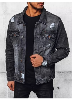 Kurtka męska jeansowa szara Dstreet TX4369 ze sklepu DSTREET.PL w kategorii Kurtki męskie - zdjęcie 171486672