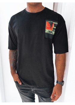 T-shirt męski z nadrukiem czarny Dstreet RX5304 ze sklepu DSTREET.PL w kategorii T-shirty męskie - zdjęcie 171486684