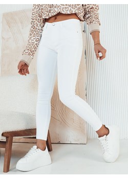 Spodnie damskie jeansowe ISONA białe Dstreet UY1942 ze sklepu DSTREET.PL w kategorii Jeansy damskie - zdjęcie 171486802