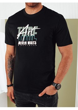 Koszulka męska z nadrukiem czarna Dstreet RX5391 ze sklepu DSTREET.PL w kategorii T-shirty męskie - zdjęcie 171486880