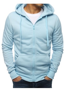 Bluza męska z kapturem błękitna Dstreet BX4246 ze sklepu DSTREET.PL w kategorii Bluzy męskie - zdjęcie 171487024