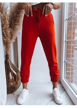 Spodnie dresowe damskie MADMAX pomarańczowe Dstreet UY1428 ze sklepu DSTREET.PL w kategorii Spodnie damskie - zdjęcie 171487063