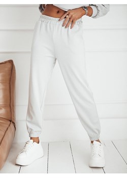 Spodnie dresowe damskie MOSS jasnoszare Dstreet UY1853 ze sklepu DSTREET.PL w kategorii Spodnie damskie - zdjęcie 171487083
