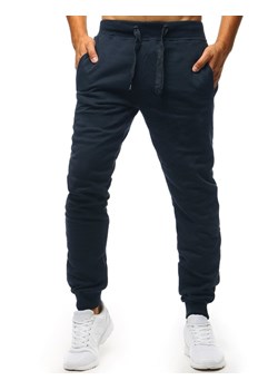 Spodnie męskie dresowe granatowe Dstreet UX2707 ze sklepu DSTREET.PL w kategorii Spodnie męskie - zdjęcie 171487380