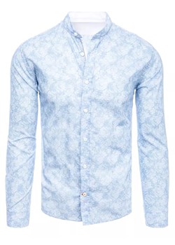 Koszula męska błękitna Dstreet DX2302 ze sklepu DSTREET.PL w kategorii Koszule męskie - zdjęcie 171487600