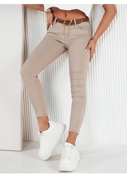 Spodnie damskie jeansowe LODGE jasnobeżowe Dstreet UY1735 ze sklepu DSTREET.PL w kategorii Jeansy damskie - zdjęcie 171487633