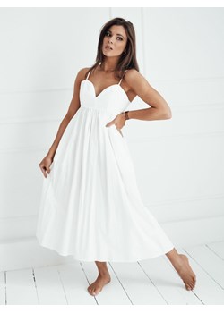 Sukienka midi ELIENE biała Dstreet EY2444 ze sklepu DSTREET.PL w kategorii Sukienki - zdjęcie 171487702