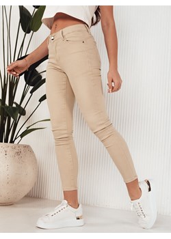Spodnie damskie jeansowe LODGE jasnobeżowe Dstreet UY1934 ze sklepu DSTREET.PL w kategorii Jeansy damskie - zdjęcie 171487711