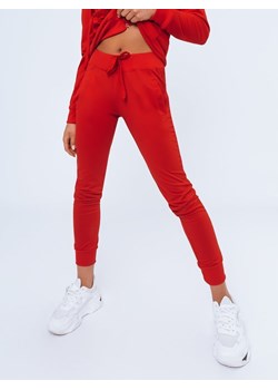 Spodnie damskie dresowe LARA czerwone Dstreet UY0954 ze sklepu DSTREET.PL w kategorii Spodnie damskie - zdjęcie 171487881
