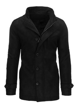Płaszcz męski czarny Dstreet CX0435 ze sklepu DSTREET.PL w kategorii Płaszcze męskie - zdjęcie 171487893