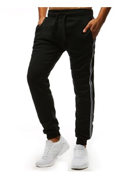 Spodnie męskie dresowe czarne UX3537 ze sklepu DSTREET.PL w kategorii Spodnie męskie - zdjęcie 171488100