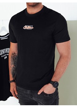 Koszulka męska z nadrukiem czarna Dstreet RX5422 ze sklepu DSTREET.PL w kategorii T-shirty męskie - zdjęcie 171488173
