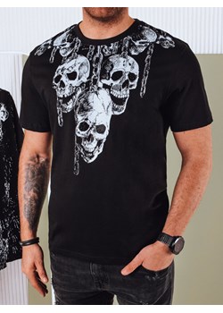 Koszulka męska z nadrukiem czarna Dstreet RX5432 ze sklepu DSTREET.PL w kategorii T-shirty męskie - zdjęcie 171488291
