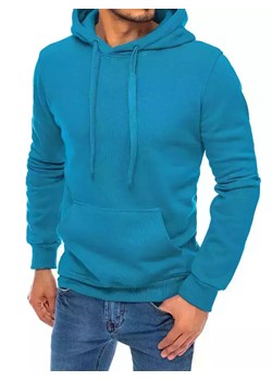 Bluza męska z kapturem jasnoniebieska Dstreet BX5108 ze sklepu DSTREET.PL w kategorii Bluzy męskie - zdjęcie 171488323