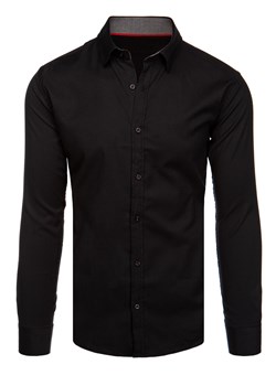 Koszula męska czarna Dstreet DX2535 ze sklepu DSTREET.PL w kategorii Koszule męskie - zdjęcie 171488471