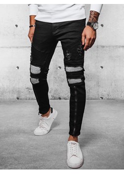 Spodnie męskie jeansowe czarne Dstreet UX4089 ze sklepu DSTREET.PL w kategorii Spodnie męskie - zdjęcie 171488473