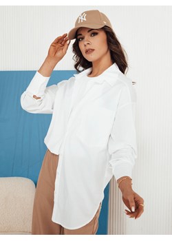 Koszula damska oversize AISMEE biała Dstreet DY0422 ze sklepu DSTREET.PL w kategorii Koszule damskie - zdjęcie 171488683