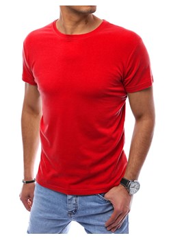 T-shirt męski bez nadruku czerwony Dstreet RX5306 ze sklepu DSTREET.PL w kategorii T-shirty męskie - zdjęcie 171488733