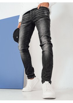 Spodnie męskie jeansowe czarne Dstreet UX4243 ze sklepu DSTREET.PL w kategorii Jeansy męskie - zdjęcie 171488853