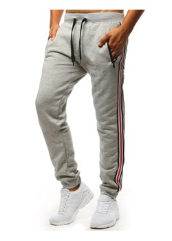 Spodnie męskie dresowe szare Dstreet UX3624 ze sklepu DSTREET.PL w kategorii Spodnie męskie - zdjęcie 171489444