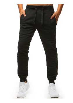 Cienkie męskie spodnie dresowe czarne Dstreet UX4014 ze sklepu DSTREET.PL w kategorii Spodnie męskie - zdjęcie 171489562