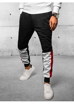 Spodnie męskie dresowe joggery czarne Dstreet UX4105 ze sklepu DSTREET.PL w kategorii Spodnie męskie - zdjęcie 171489664