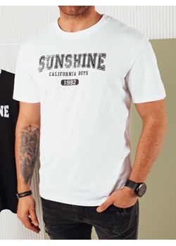 Koszulka męska z nadrukiem biała Dstreet RX5374 ze sklepu DSTREET.PL w kategorii T-shirty męskie - zdjęcie 171489680