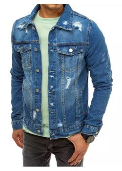 Kurtka męska jeansowa niebieska Dstreet TX3633 ze sklepu DSTREET.PL w kategorii Kurtki męskie - zdjęcie 171489700