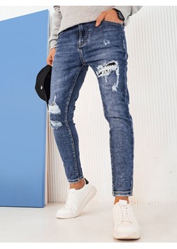 Spodnie męskie jeansowe niebieskie Dstreet UX4235 ze sklepu DSTREET.PL w kategorii Jeansy męskie - zdjęcie 171489784