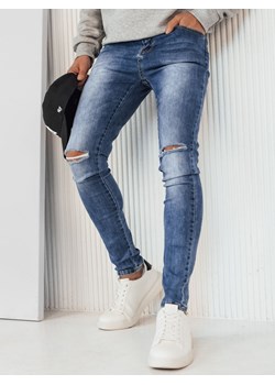 Spodnie męskie jeansowe niebieskie Dstreet UX4221 ze sklepu DSTREET.PL w kategorii Jeansy męskie - zdjęcie 171489940