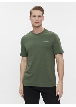 Calvin Klein T-Shirt Micro Logo K10K109894 Szary Regular Fit ze sklepu MODIVO w kategorii T-shirty męskie - zdjęcie 171495341