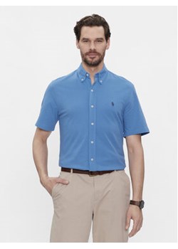 Polo Ralph Lauren Koszula 710798291016 Niebieski Slim Fit ze sklepu MODIVO w kategorii Koszule męskie - zdjęcie 171495712