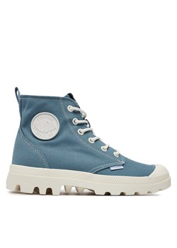 Trapery Palladium Pampa Blanc 78882-498-M Niebieski ze sklepu eobuwie.pl w kategorii Workery damskie - zdjęcie 171497472