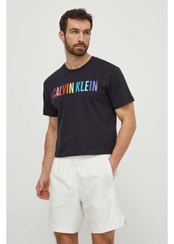 Calvin Klein Performance t-shirt treningowy kolor czarny z nadrukiem ze sklepu ANSWEAR.com w kategorii T-shirty męskie - zdjęcie 171500401