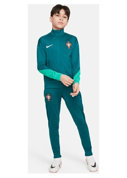 Dzianinowy dres piłkarski dla dużych dzieci Nike Dri-FIT Portugalia Strike - Zieleń ze sklepu Nike poland w kategorii Dresy chłopięce - zdjęcie 171502321