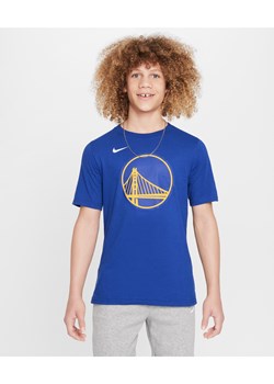 T-shirt z logo dla dużych dzieci (chłopców) Nike NBA Golden State Warriors Essential - Niebieski ze sklepu Nike poland w kategorii T-shirty chłopięce - zdjęcie 171502340