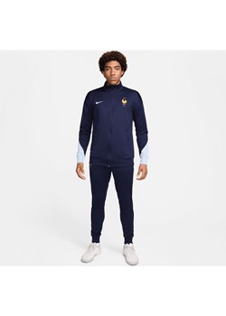 Męski dzianinowy dres piłkarski Nike Dri-FIT FFF Strike - Niebieski ze sklepu Nike poland w kategorii Dresy męskie - zdjęcie 171502353