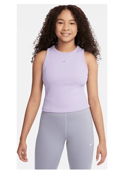 Koszulka bez rękawów dla dziewcząt Dri-FIT Nike - Fiolet ze sklepu Nike poland w kategorii Bluzki dziewczęce - zdjęcie 171502382