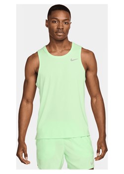Męska koszulka bez rękawów do biegania Dri-FIT Nike Miler - Zieleń ze sklepu Nike poland w kategorii T-shirty męskie - zdjęcie 171502392