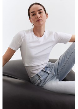 H & M - MAMA Top dla karmiącej 2-pak - Biały ze sklepu H&M w kategorii Bluzki ciążowe - zdjęcie 171502730