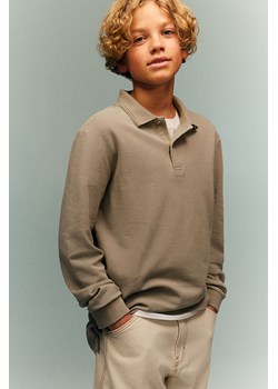 H & M - Top polo z długim rękawem - Beżowy ze sklepu H&M w kategorii T-shirty chłopięce - zdjęcie 171502753