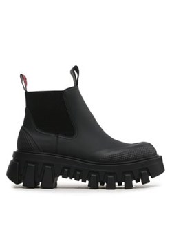 Tommy Jeans Sztyblety Tjw Rubber Rain Boot EN0EN02234 Czarny ze sklepu MODIVO w kategorii Botki - zdjęcie 171503492